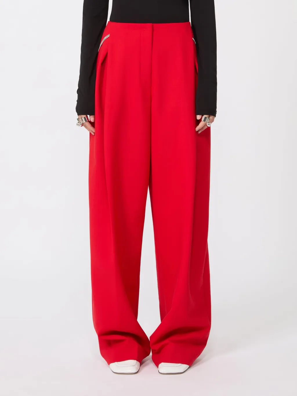 Sportmax Pleat Detailed Pants