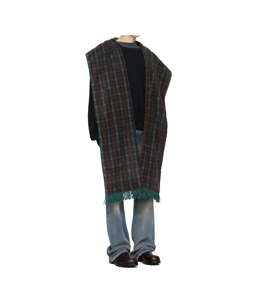 Scarf Details On Long-Sleeved Sweatshirt