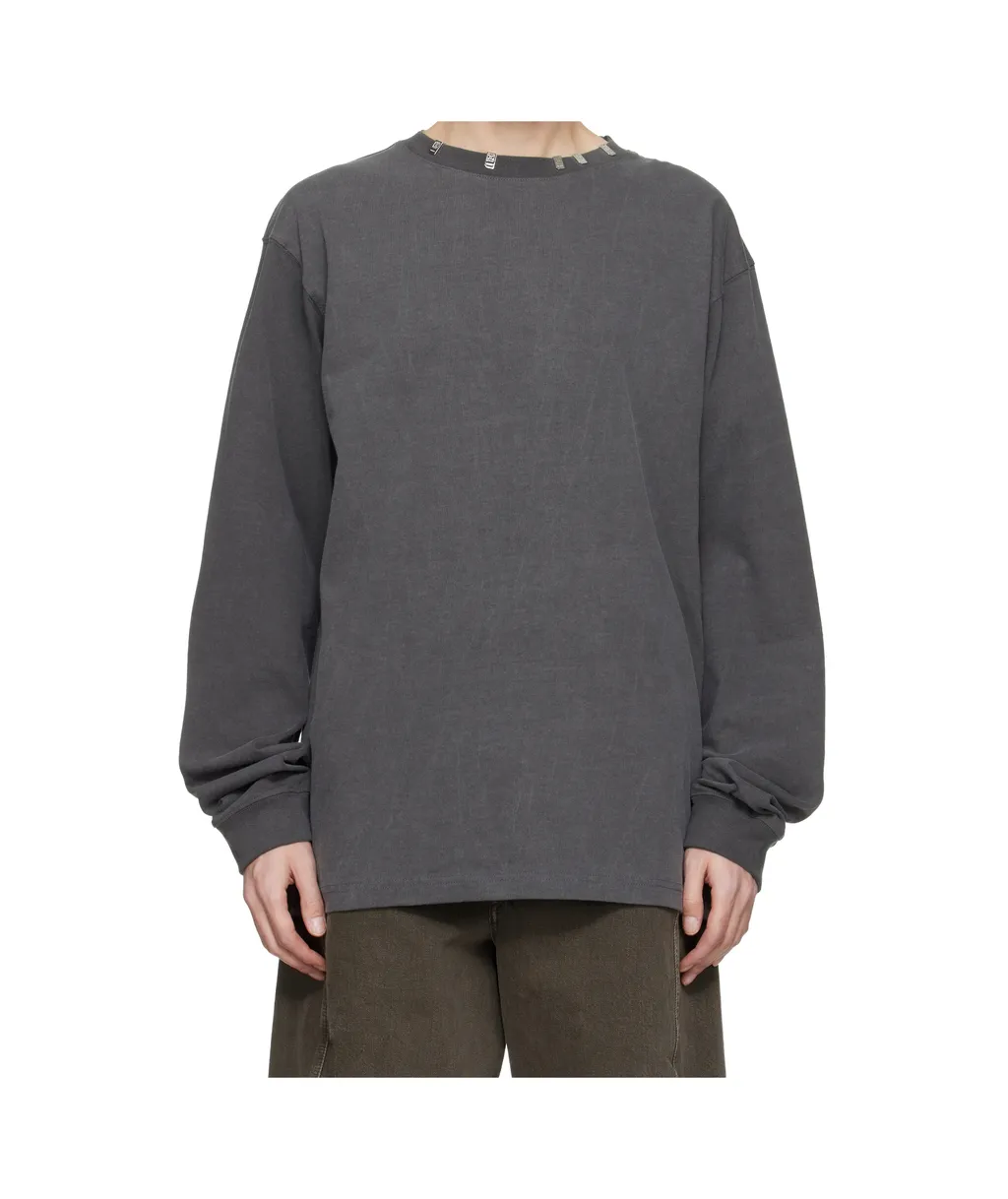 Logo Metal Chip Long-Sleeve T-Shirt