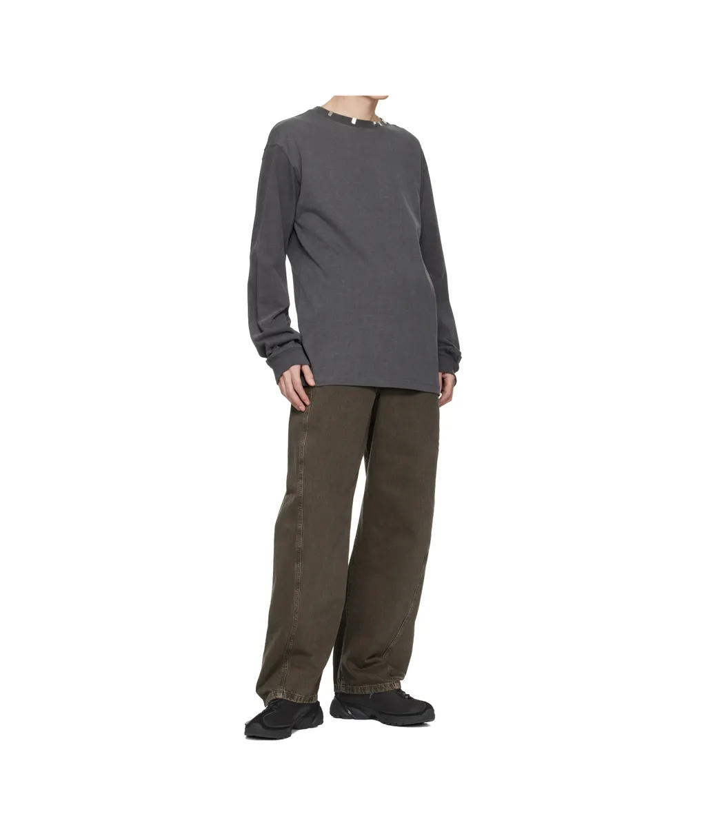 Logo Metal Chip Long-Sleeve T-Shirt