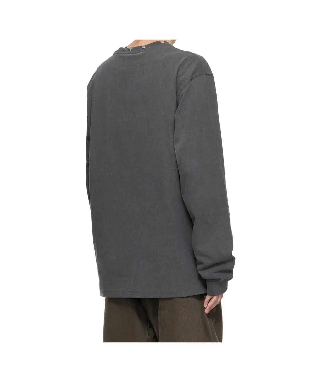 Logo Metal Chip Long-Sleeve T-Shirt