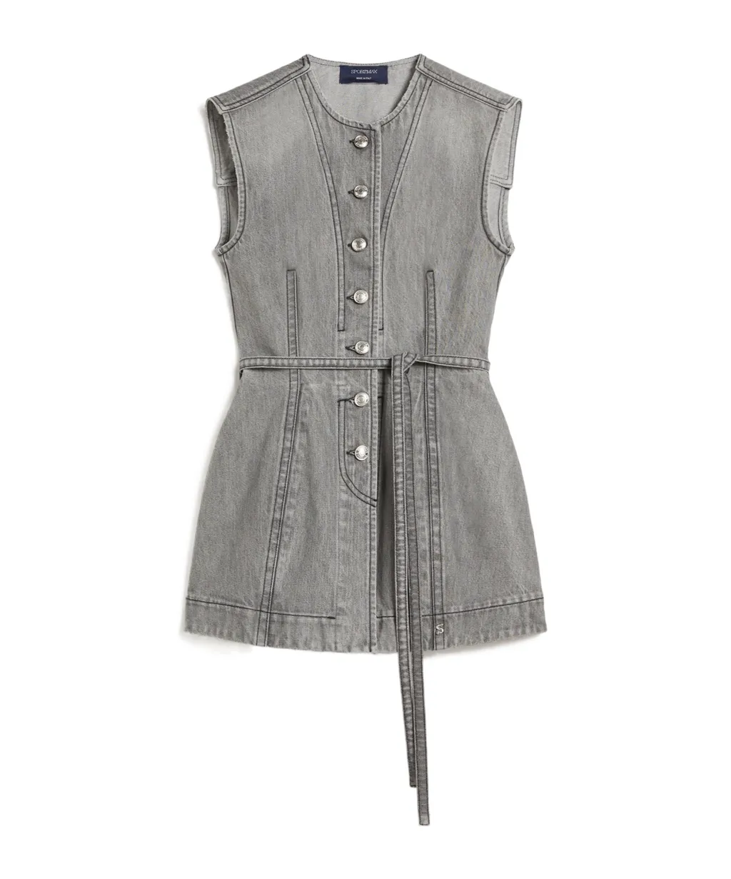 Sleeveless Denim Top