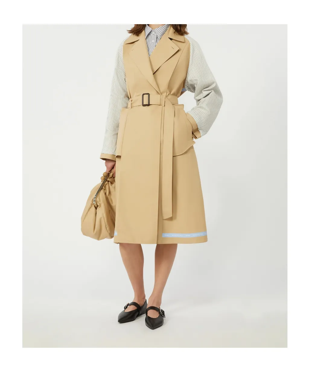 Long-Sleeved Trench Coat