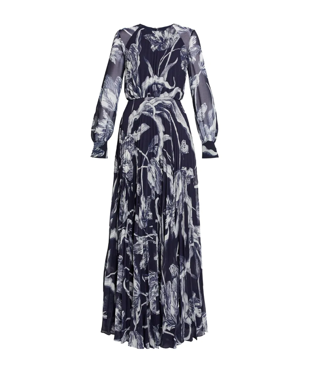 Long-Sleeved Formal Dress