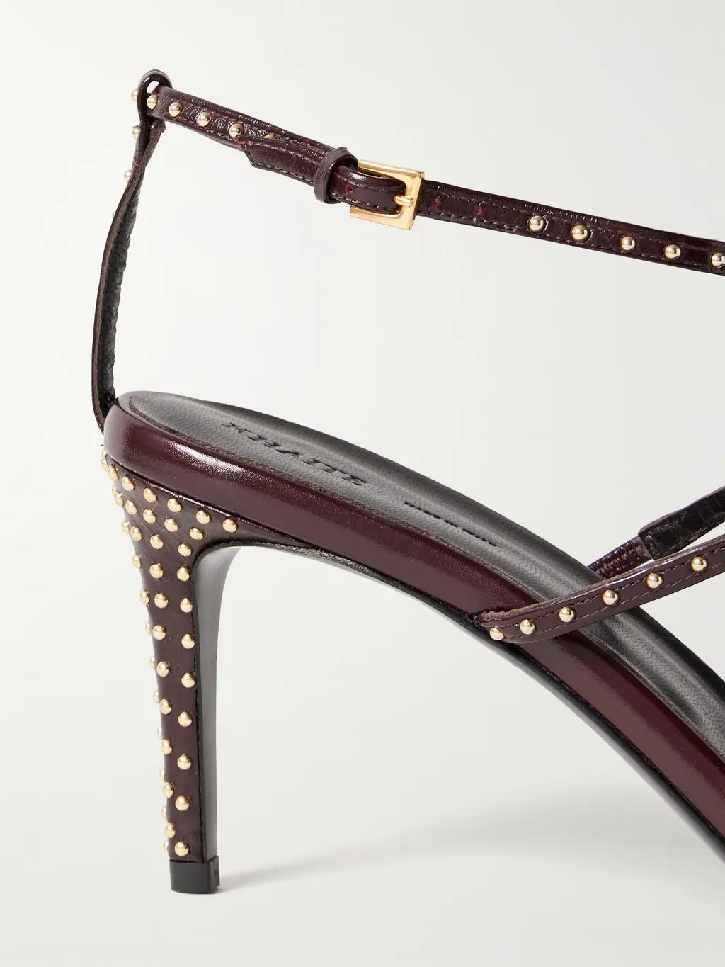 Studded High-Heeled Sandals