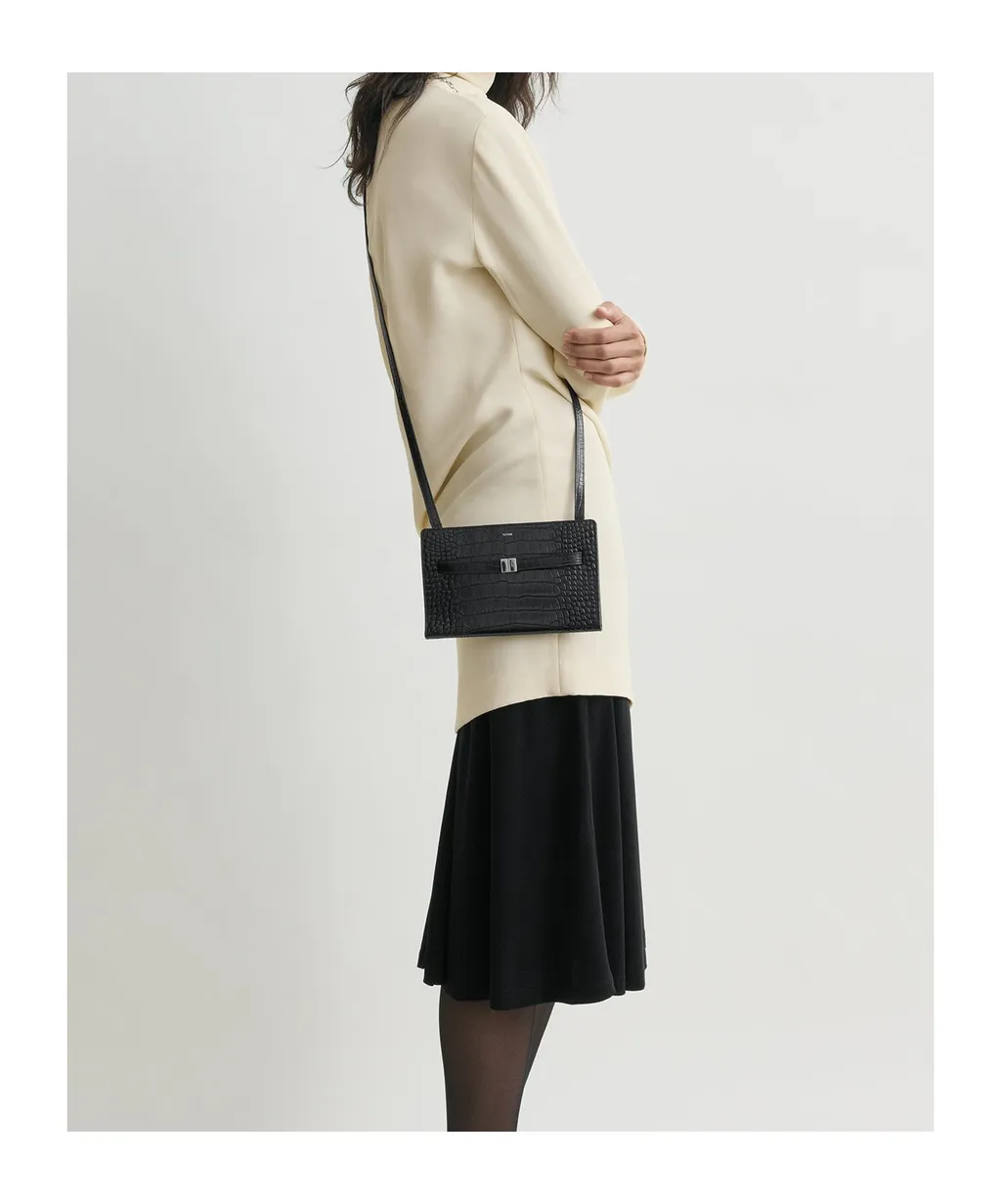 Totme Embossed Belted Crossbody Bag