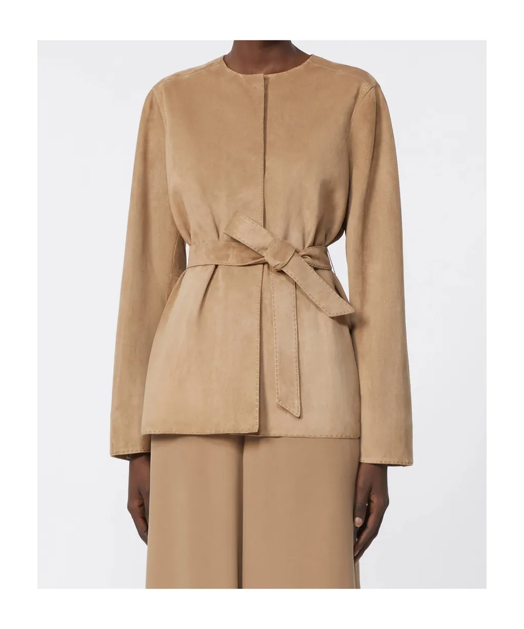 Suede Jacket - Hazelnut Brown