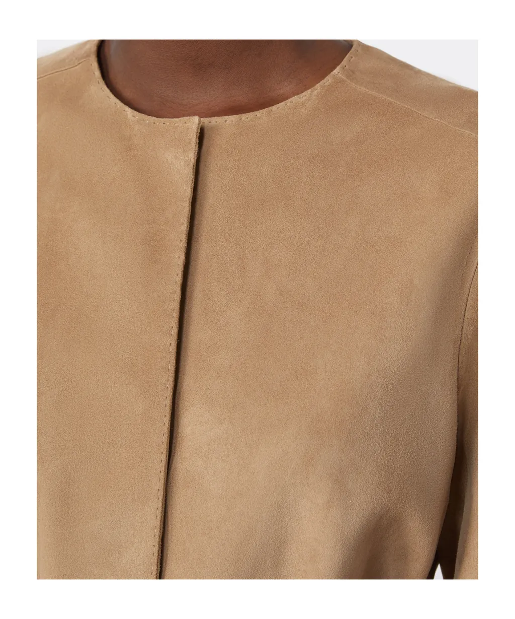Suede Jacket - Hazelnut Brown