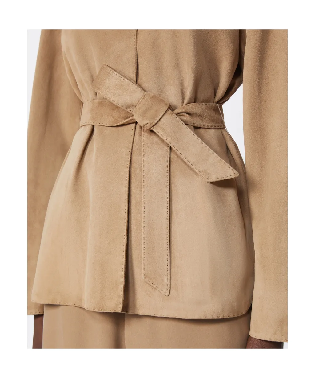 Suede Jacket - Hazelnut Brown