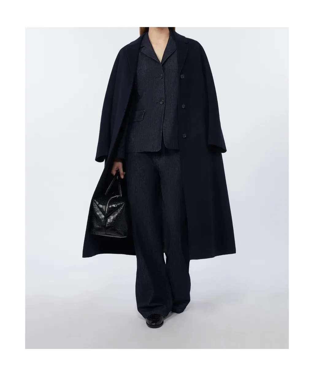 Single-Breasted Stretch Denim Jacket