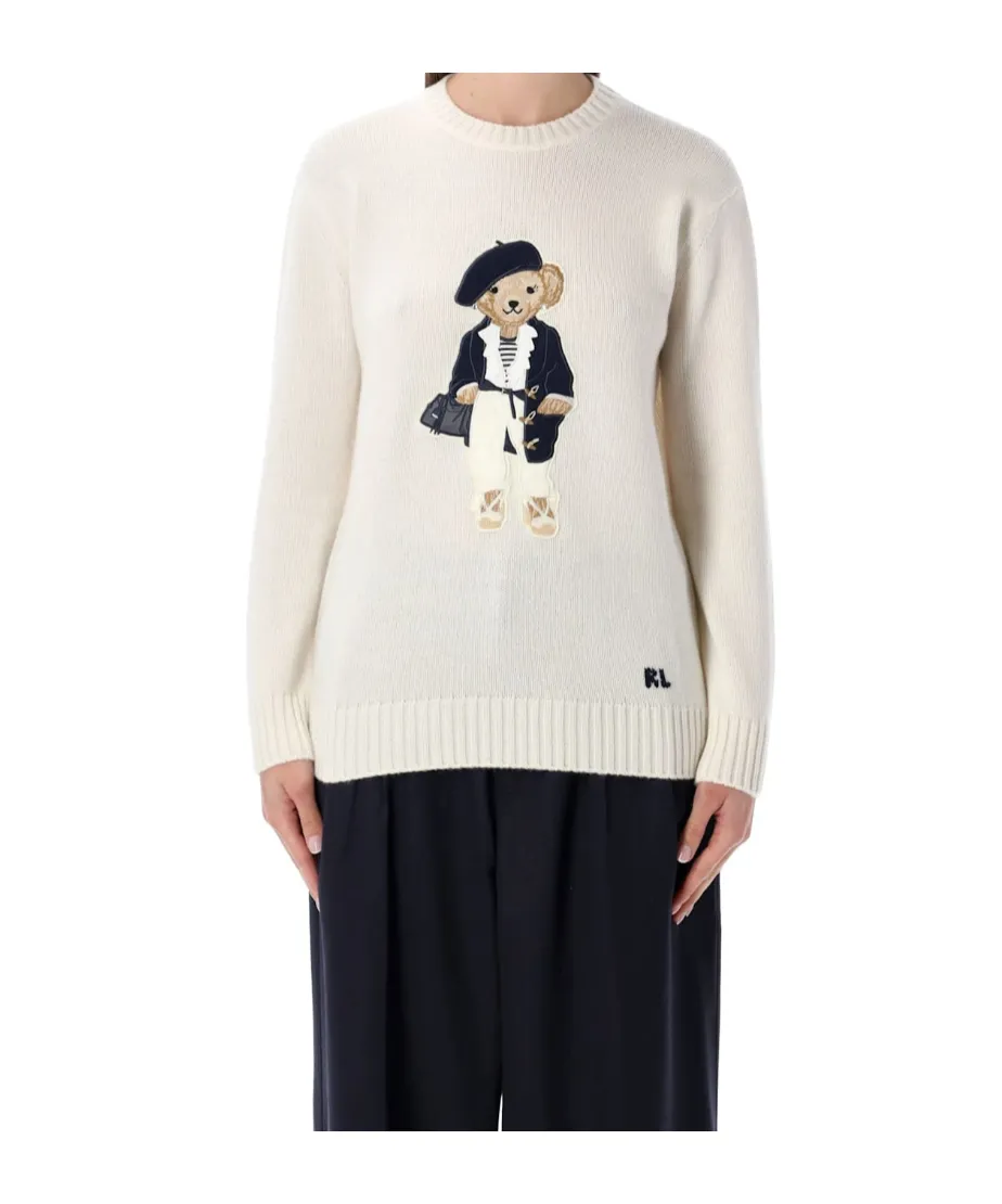 Ralph Lauren Bear Intarsia Knitted Sweater