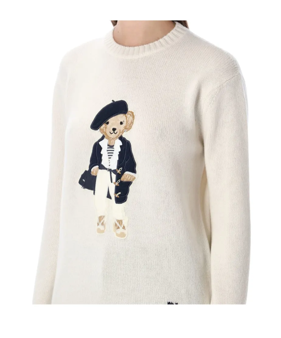 Ralph Lauren Bear Intarsia Knitted Sweater