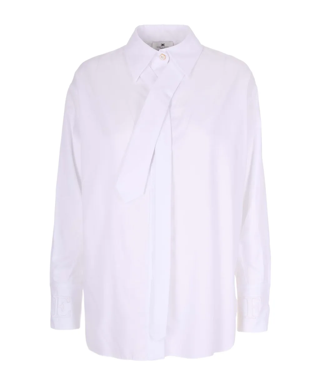Elisabetta Franchi Tie Detailed Regular Fit Shirt