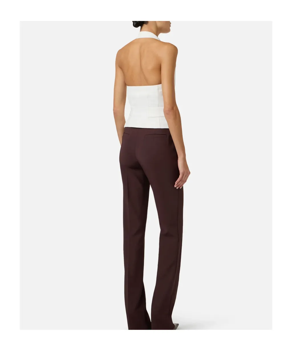 Elisabetta Franchi V-Neck Belted Vest