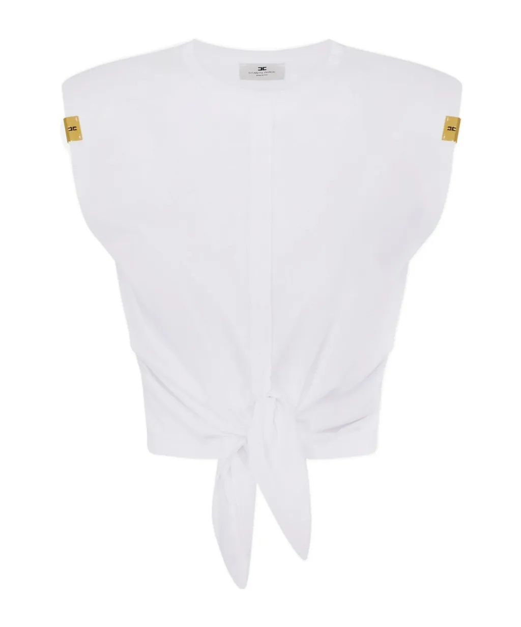 Elisabetta Franchi Knot Jersey T-Shirt