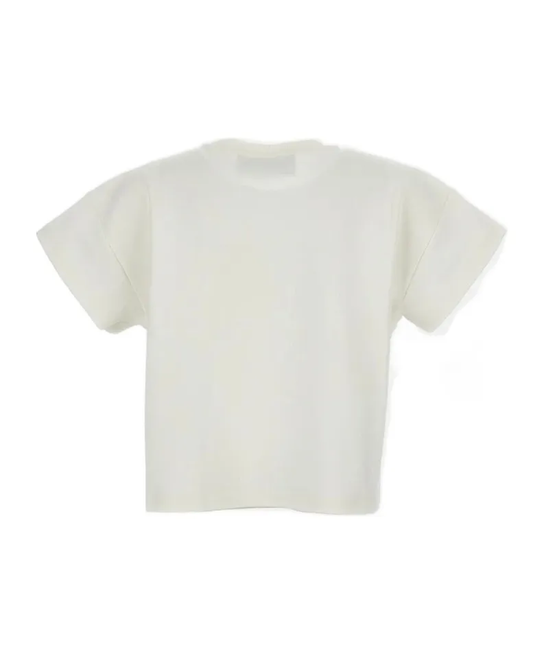 Elisabetta Franchi Logo Lettering Crewneck T-Shirt