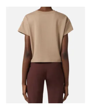 Elisabetta Franchi Logo Lettering Crewneck T-Shirt