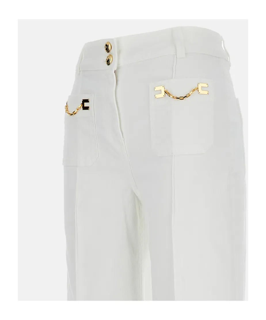 Elisabetta Franchi Chain Detailed Jeans