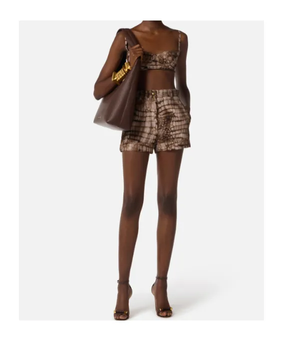 Elisabetta Franchi Print Shorts