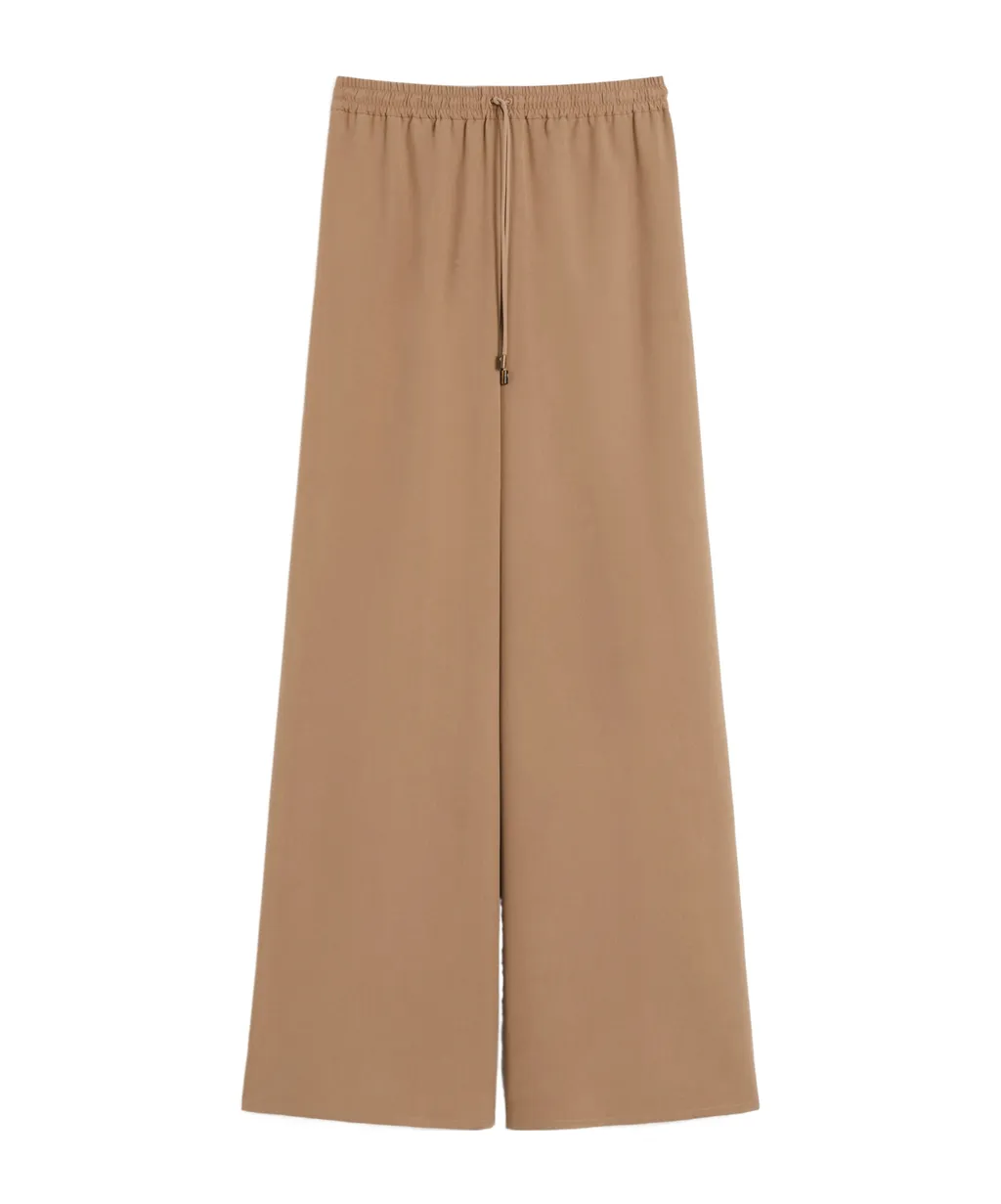 Silk Wide-Leg Pants