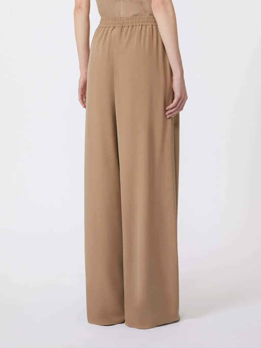 Silk Wide-Leg Pants