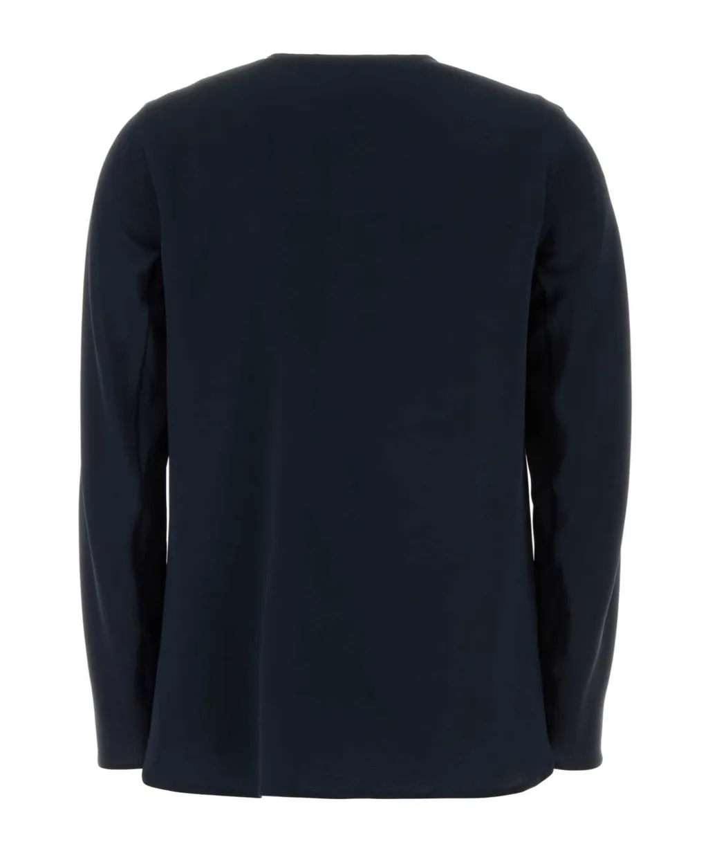 Max Mara Mitico Crewneck Long-Sleeved Blouse