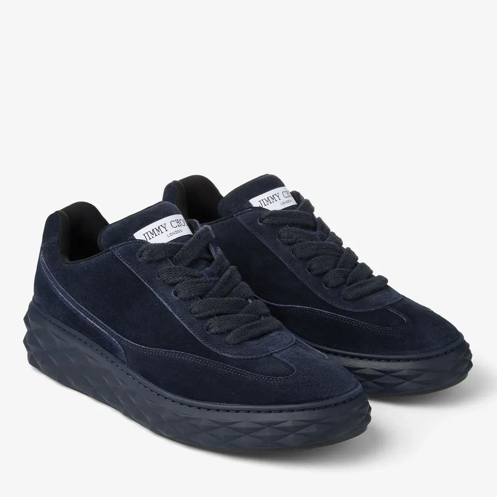 Midnight Velvet Suede Low Top Trainers