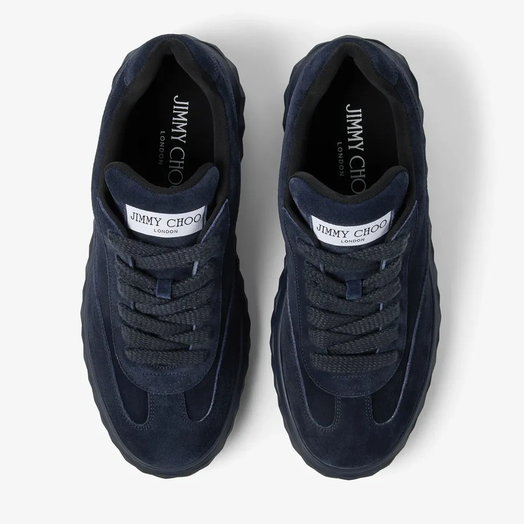 Midnight Velvet Suede Low Top Trainers