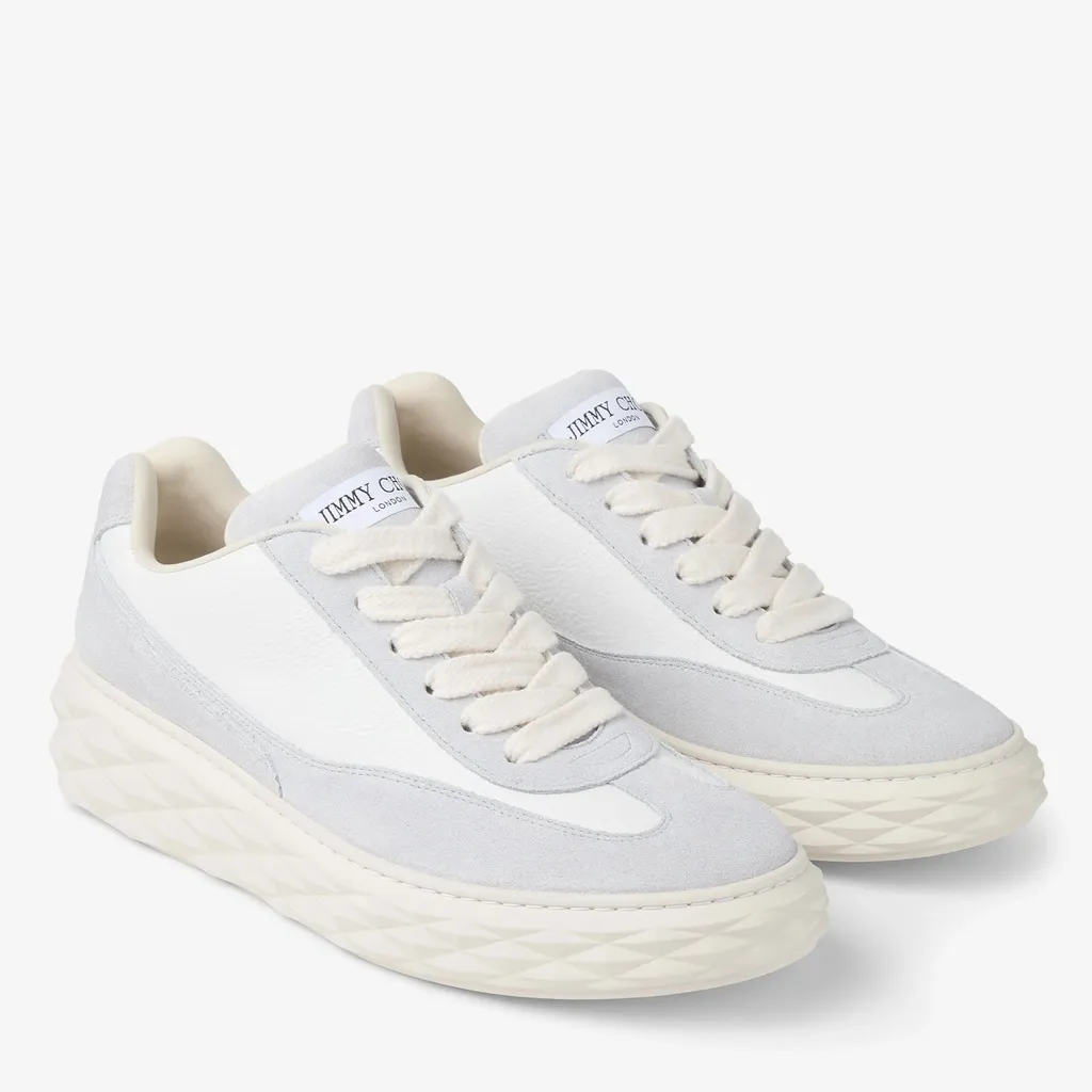 Opal Leather Mix Low Top Trainers