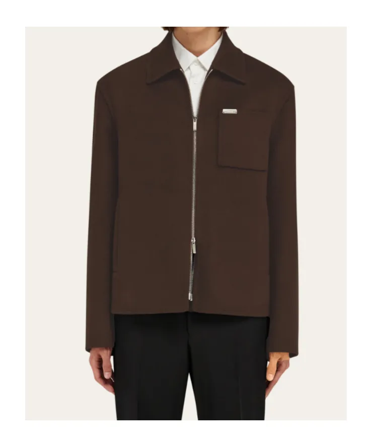 Cashmere-Blend Blouson