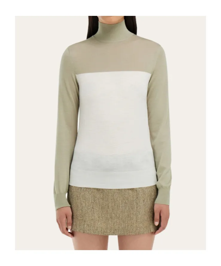 Two Tone Turtleneck
