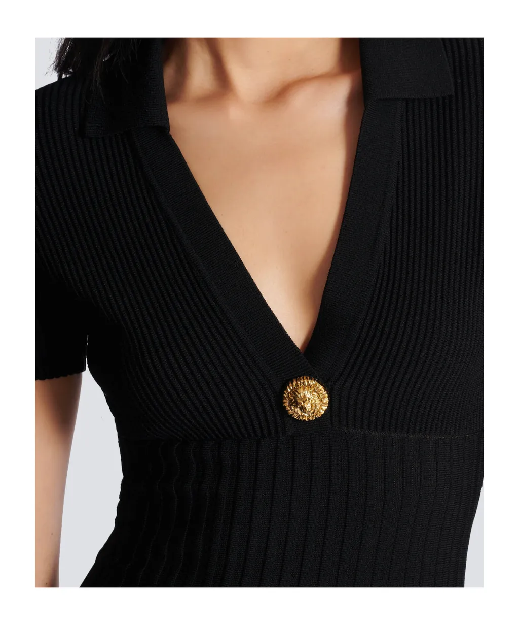 Balmain Short Flared Knit Dress