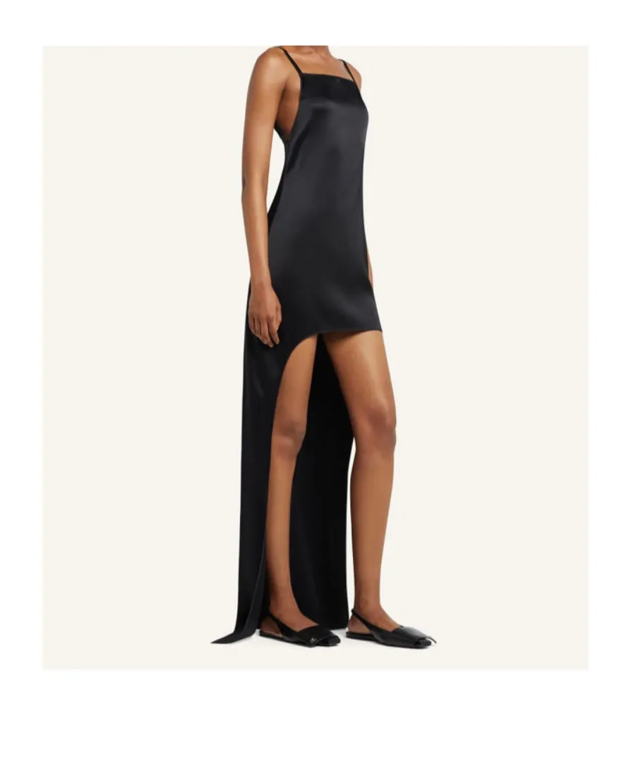 Backless Satin Long Dress