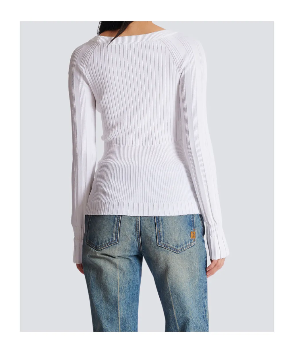 Balmain Buttons Knit Top