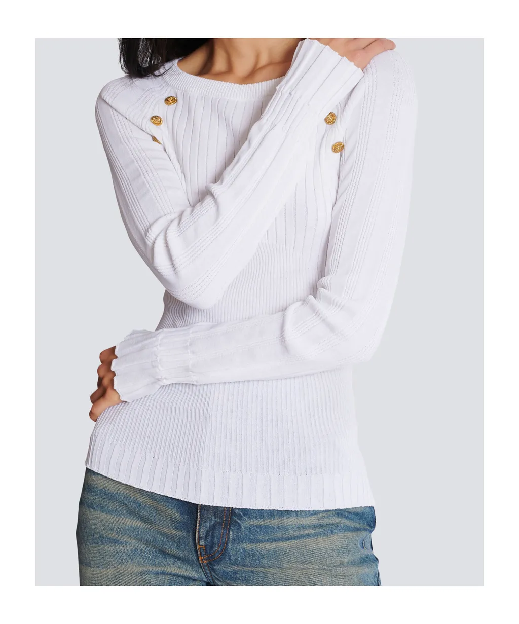 Balmain Buttons Knit Top