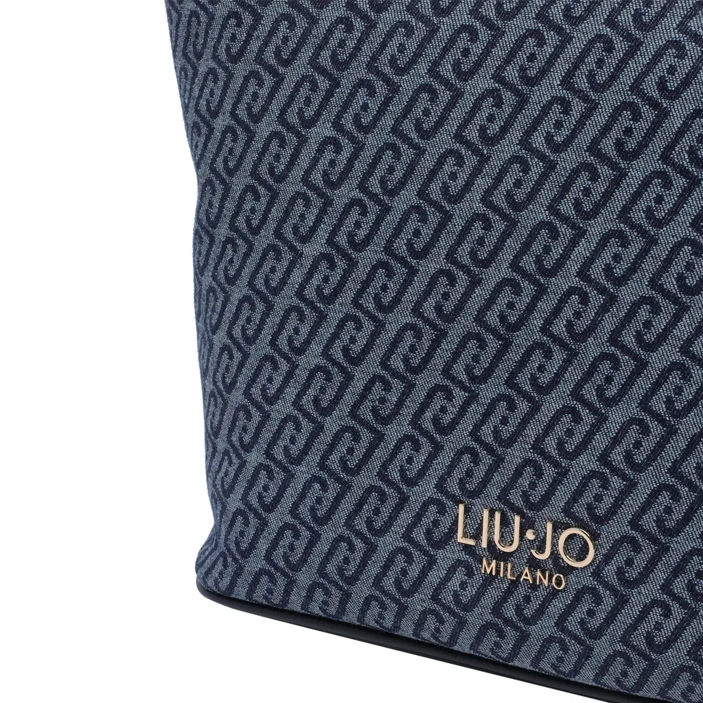 Liu Jo Jacquard Denim Tote Bag
