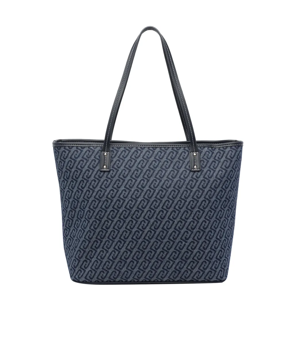 Liu Jo Jacquard Denim Tote Bag