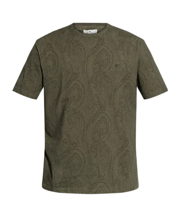 Etro Pattern-Printed Crewneck T-Shirt