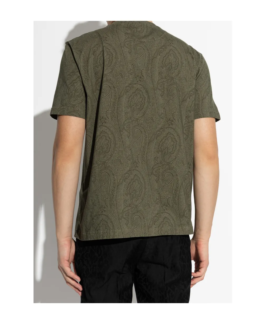 Etro Pattern-Printed Crewneck T-Shirt