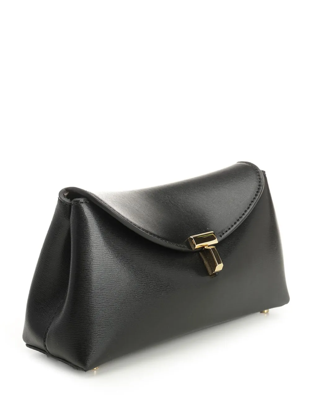 Totme Mini T-Lock Leather Clutch Bag