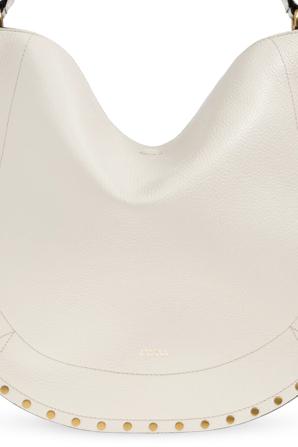 Isabel Marant Logo Printed Stud-Embellished Shoulder Bag