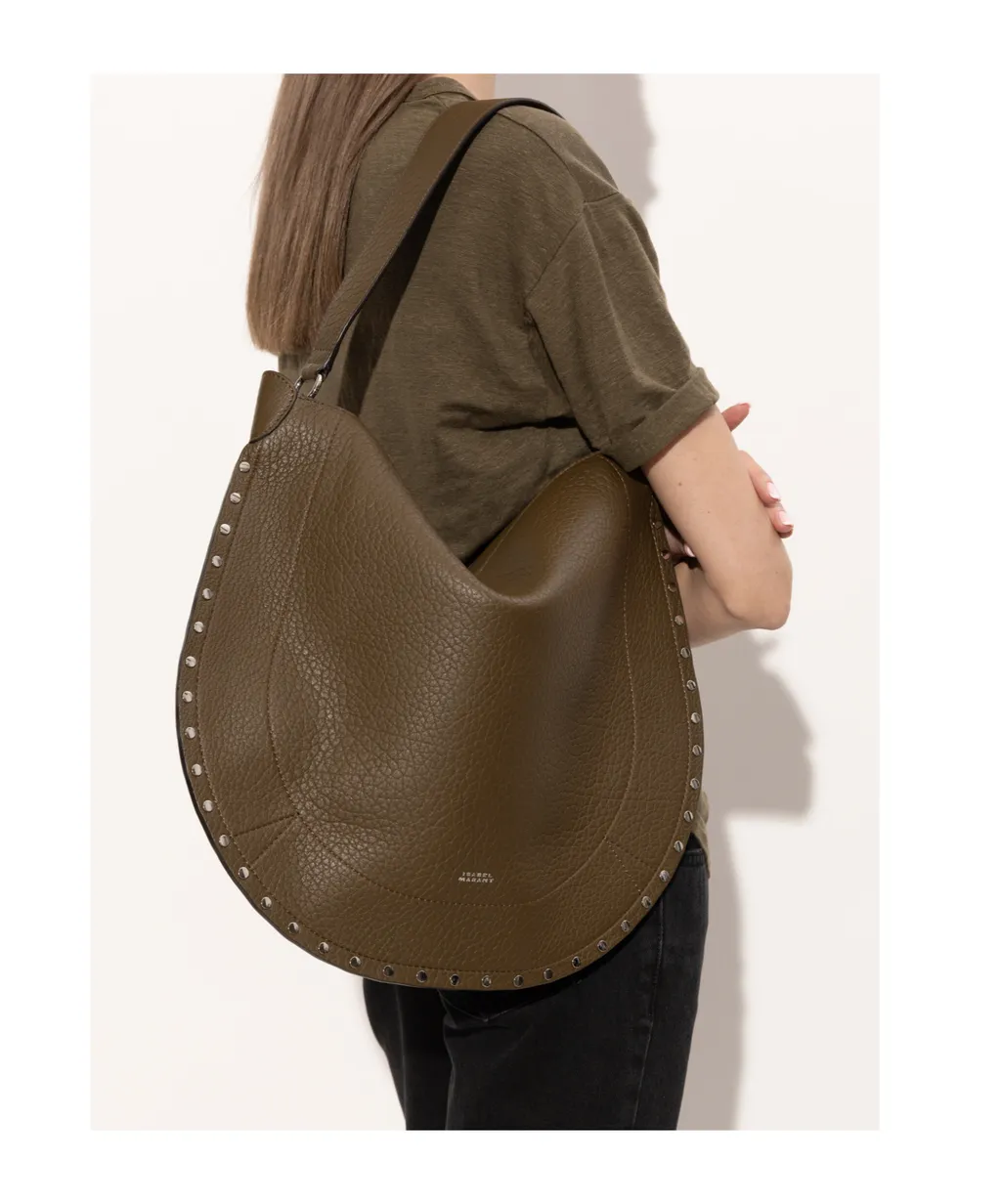 Isabel Marant Oskan Studded Shoulder Bag
