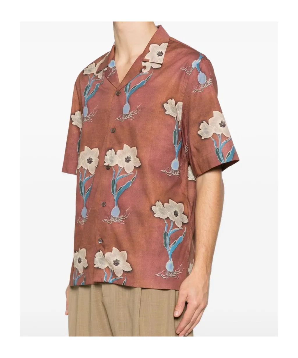 Floral-Print Short-Sleeve Shirt