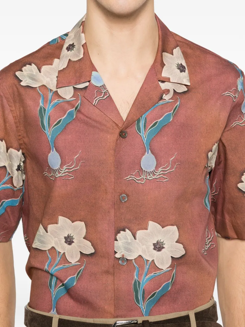 Floral-Print Short-Sleeve Shirt