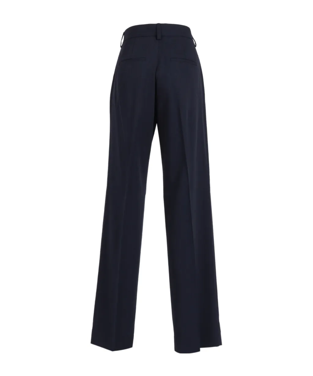 Pleated Zipper Casual Pants