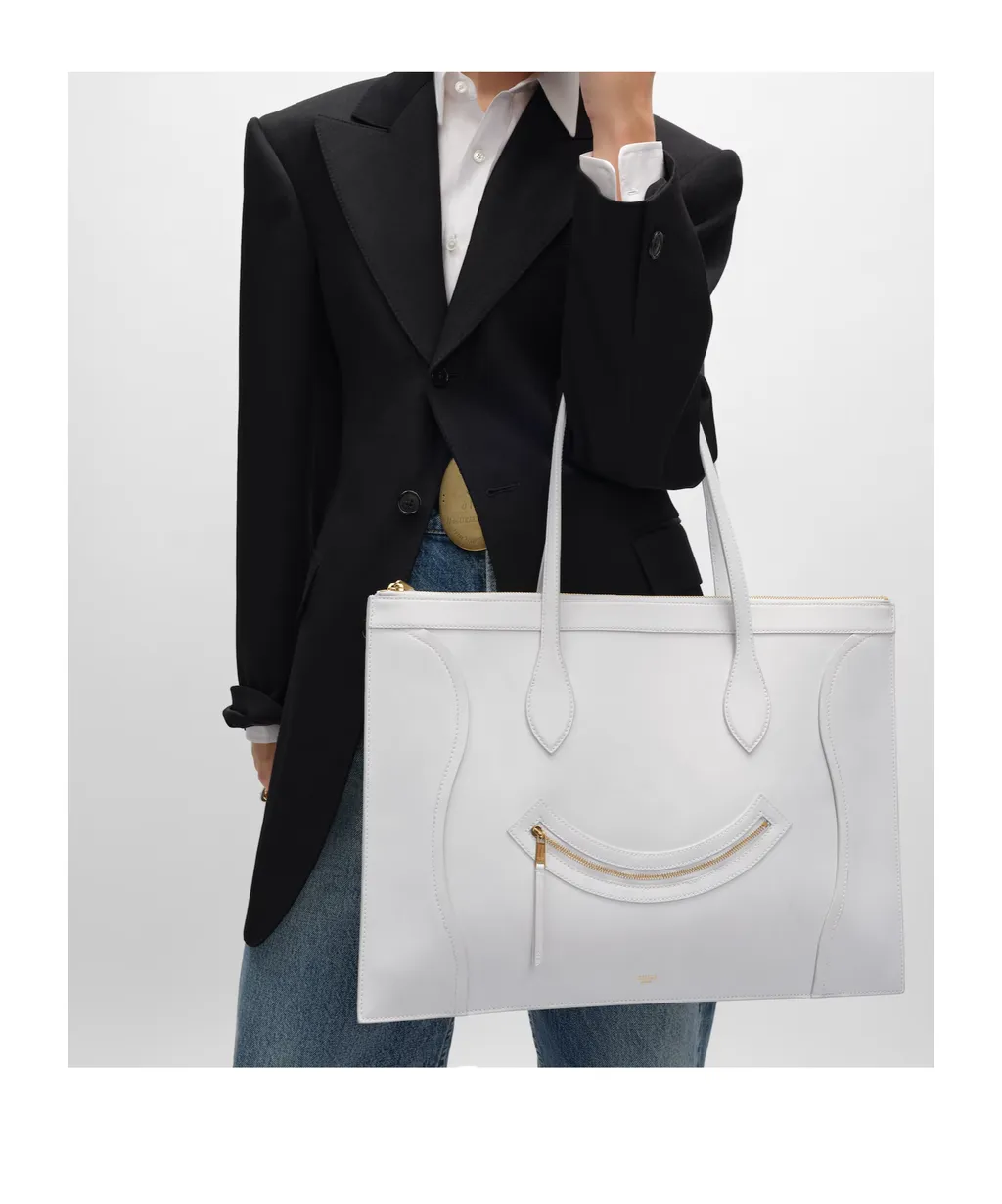 Flat Cabas New Luggage In Glossy Calfskin