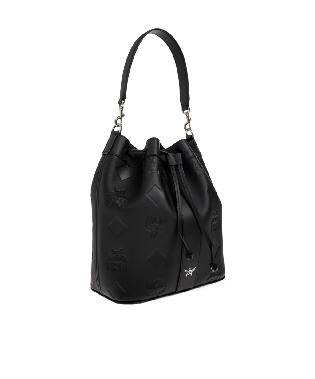 Mcm Dessau Medium Drawstring Bag