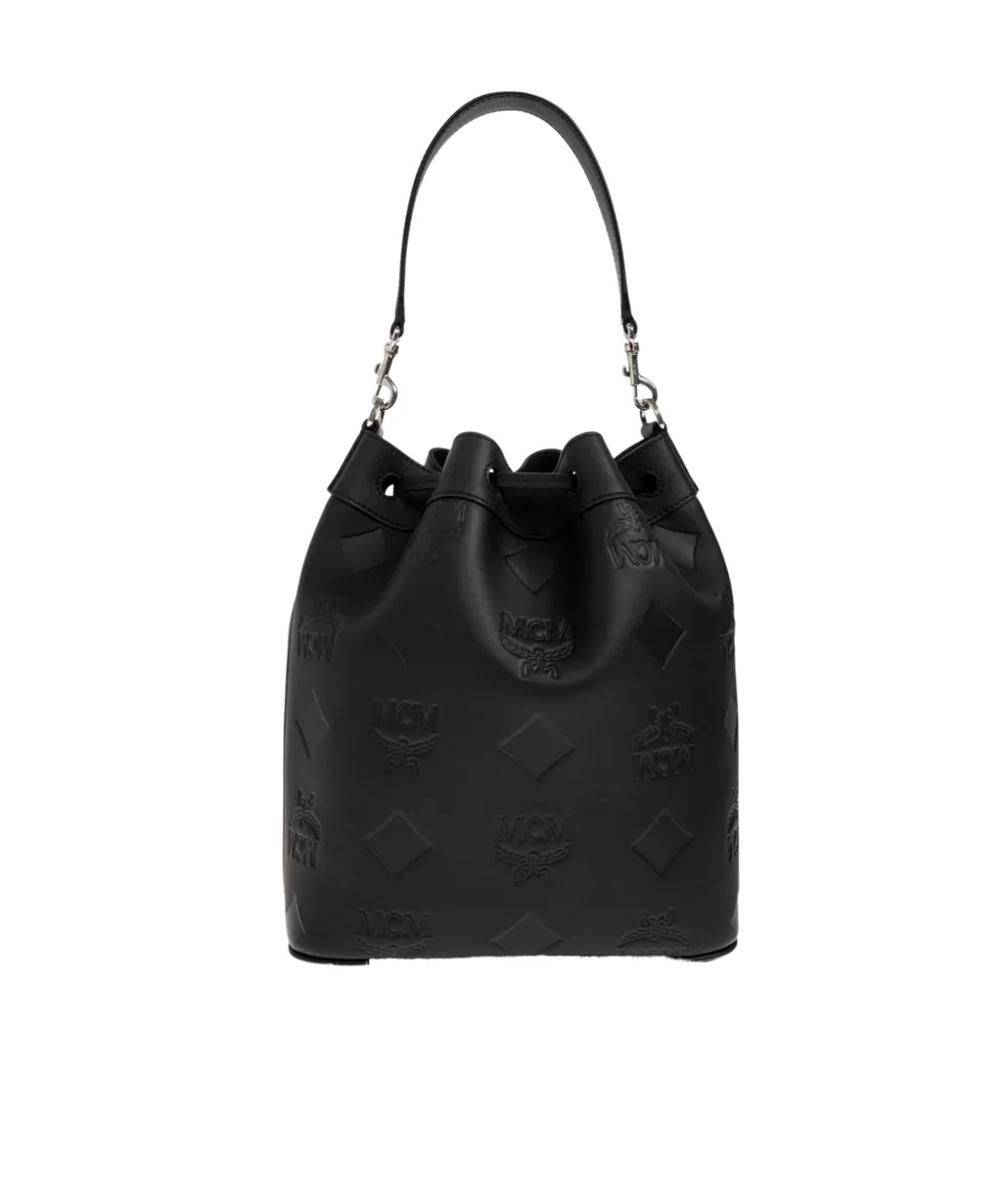 Mcm Dessau Medium Drawstring Bag
