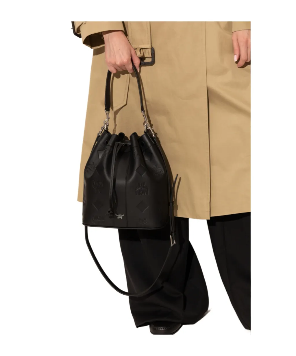 Mcm Dessau Medium Drawstring Bag