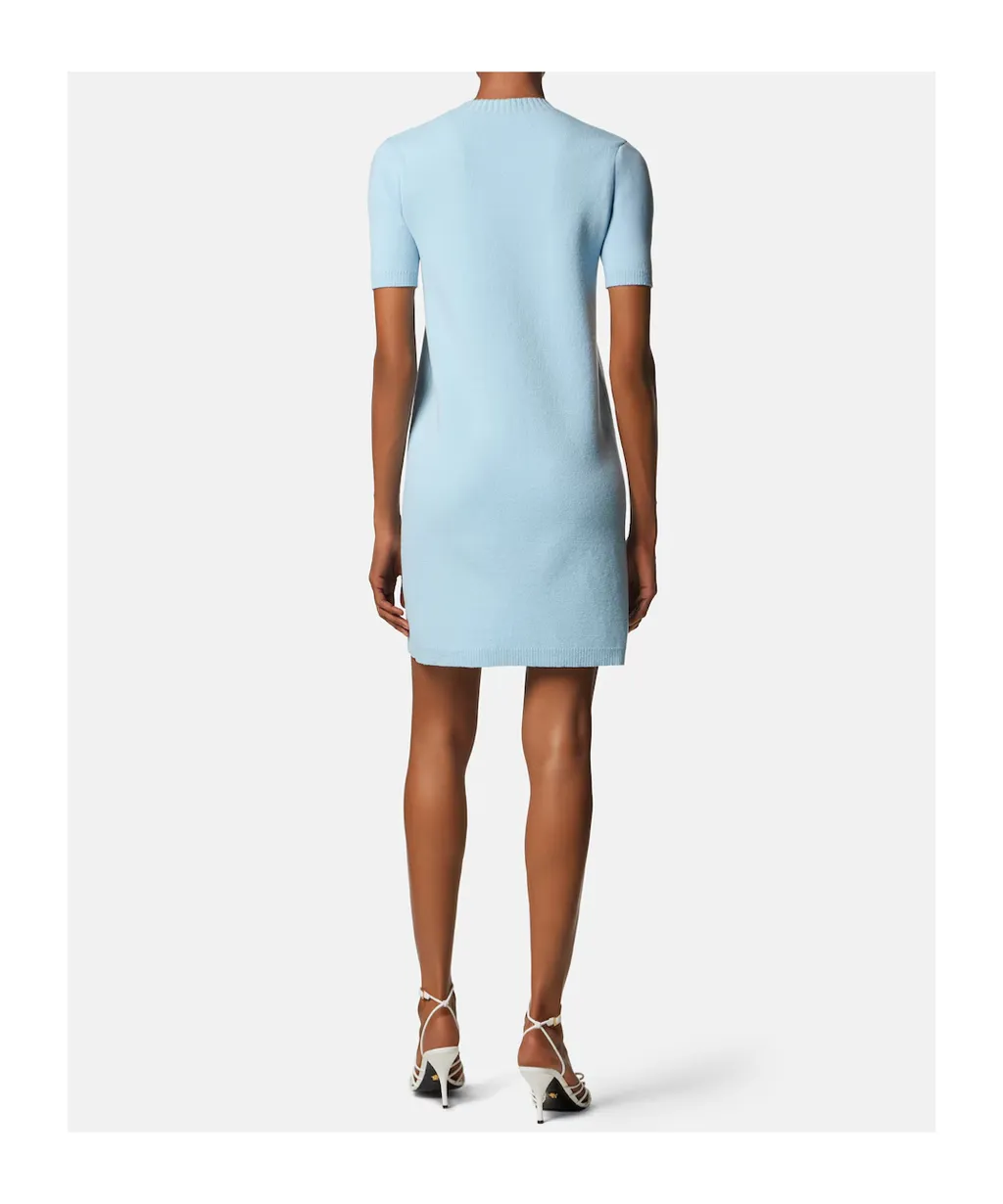 Versace Crewneck Knitted Shirt Dress